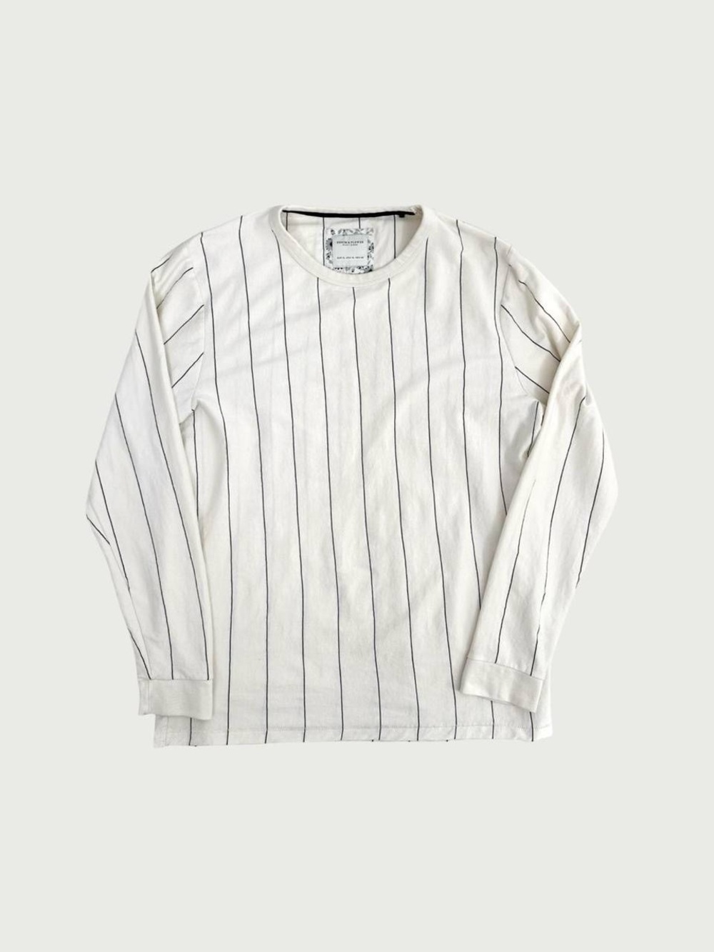 Pinstriped Long Sleeve Tee
